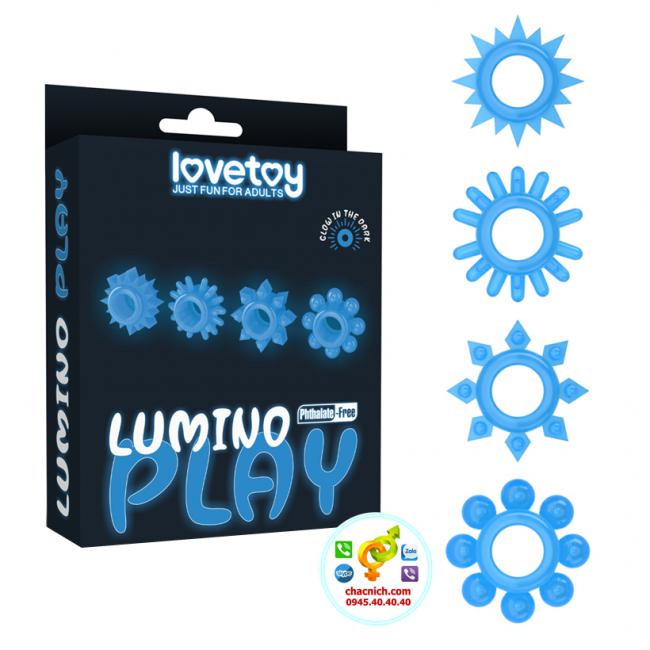 Bộ 4 vòng cockring phát sáng Lovetoy Lumino Play