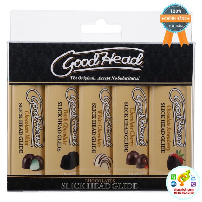 Gel bôi trơn và quan hệ bằng miệng hương Sô Cô La Doc Johnson GoodHead Chocolates