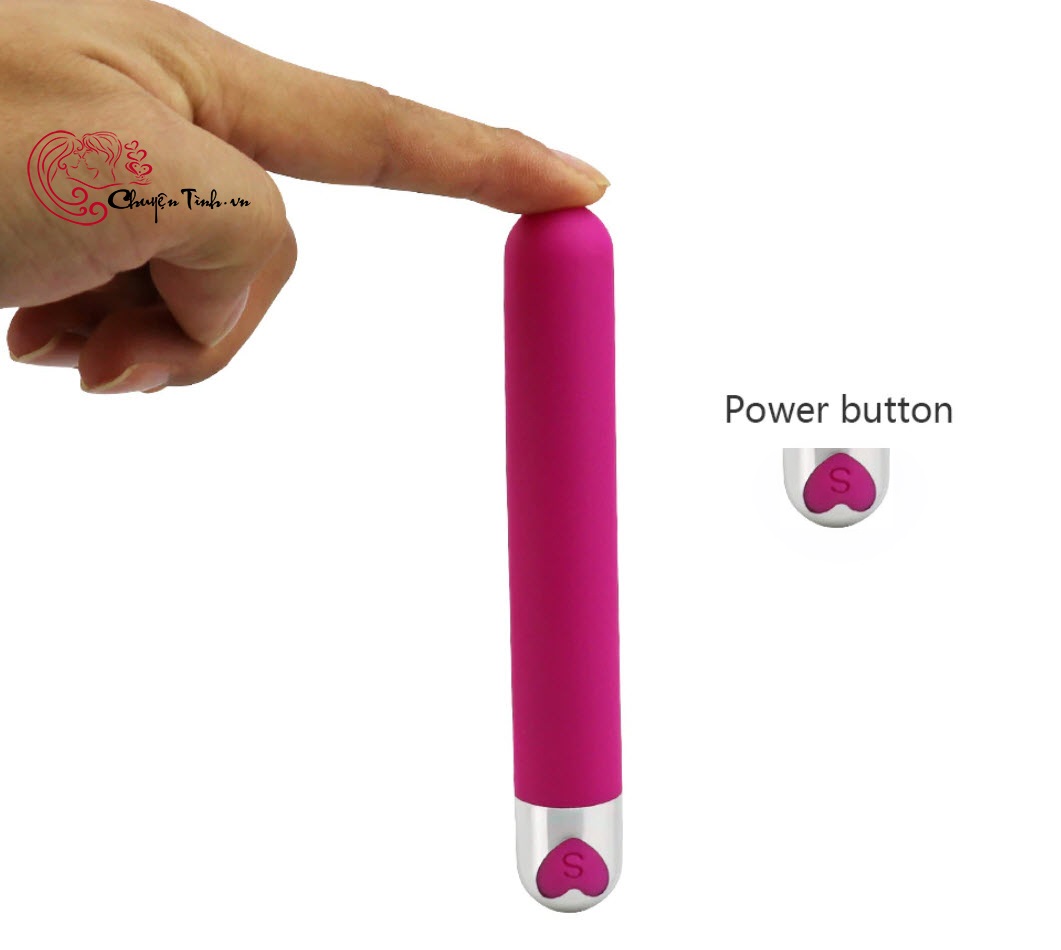 Que rung mini 12 chế độ trái tim silicone ABS chống nước dễ dùng