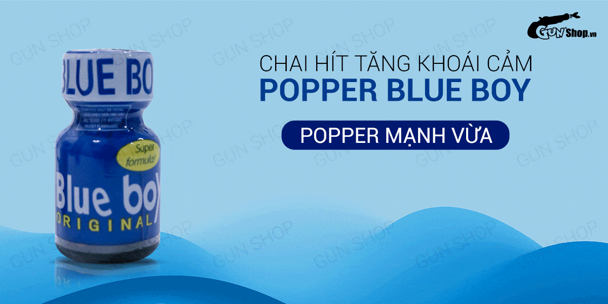 Popper Blue Boy Original 10ml chính hãng Mỹ hương thơm dễ chịu