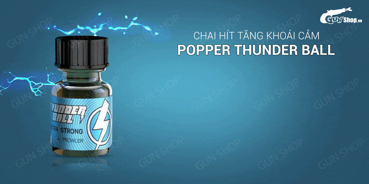 Popper Thunder Ball 10ml Mỹ PWD giúp quan hệ hậu môn giảm đau tăng khoái cảm
