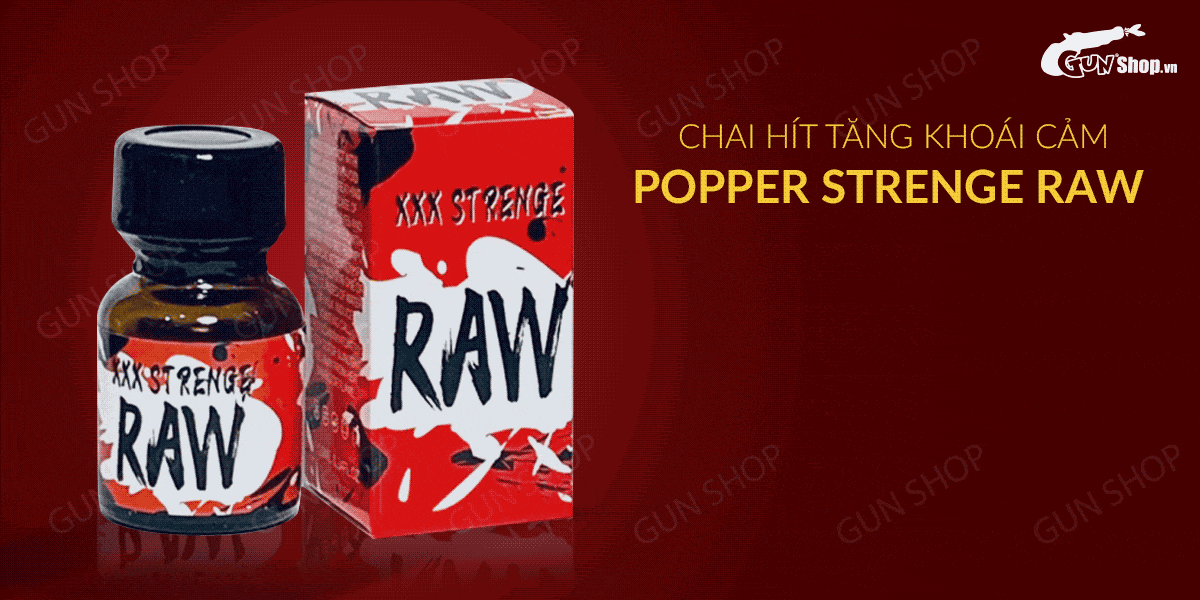 Popper Strenge Raw 10ml tăng khoái cảm hít chính hãng Mỹ