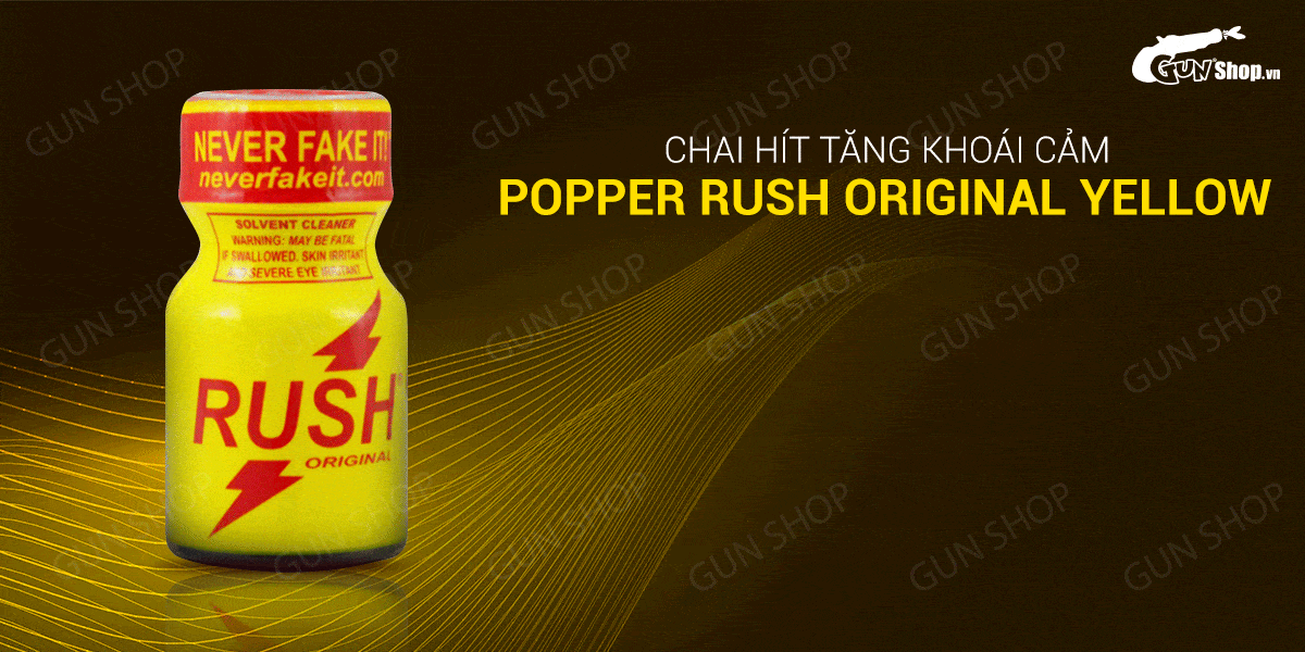 Popper Rush Original Yellow 10ml Mỹ tăng cực khoái mãnh liệt