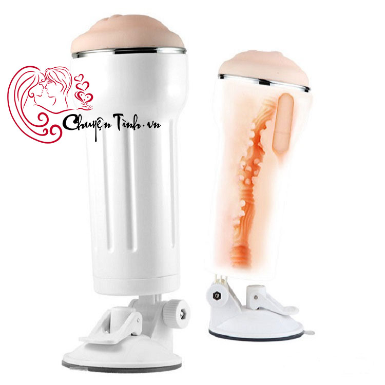 Cốc thủ dâm gắn tường rung AK HOT silicon cao cấp an toàn