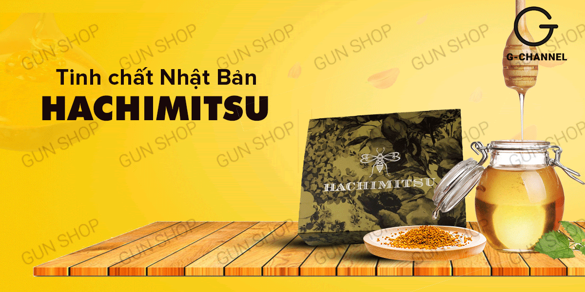Tinh chất Hachimitsu Tăng cường sinh lý nam nữ Hộp 1 gói tiện lợi