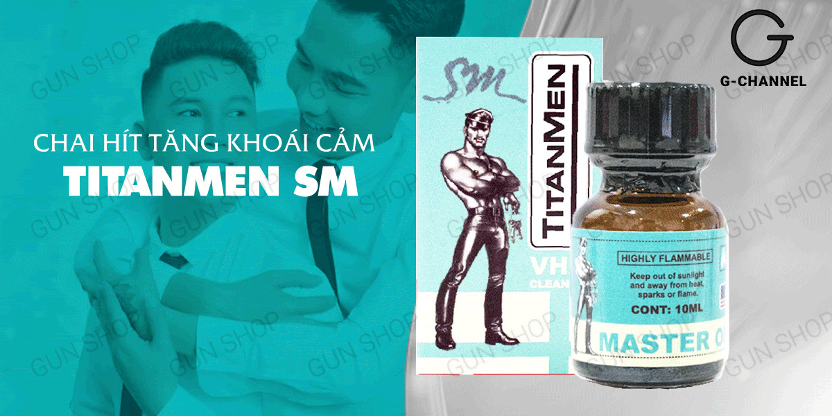 Popper Titanmen SM chai 10ml chính hãng Mỹ tăng khoái cảm