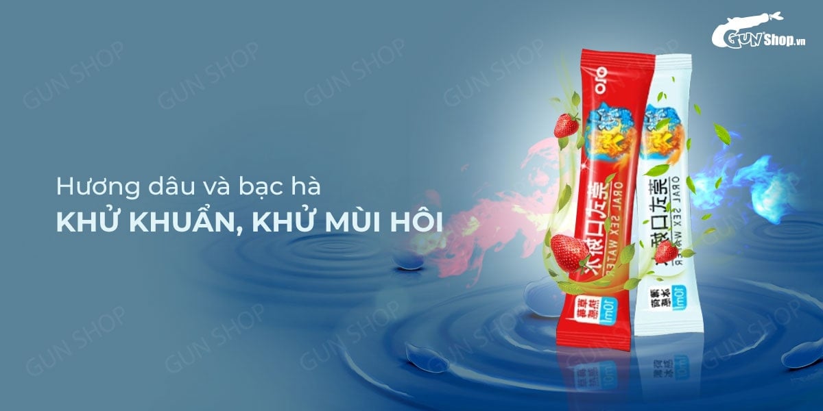 Nước tình yêu BJ băng lửa OLO Oral Sex Water Cool Hot 4 cặp