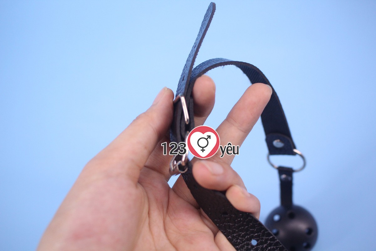 Đồ chơi bạo dâm bóng miệng silicon mềm mại dây đeo da cao cấp Đồ chơi bạo dâm bóng miệng silicon mềm mại dây đeo da cao cấp