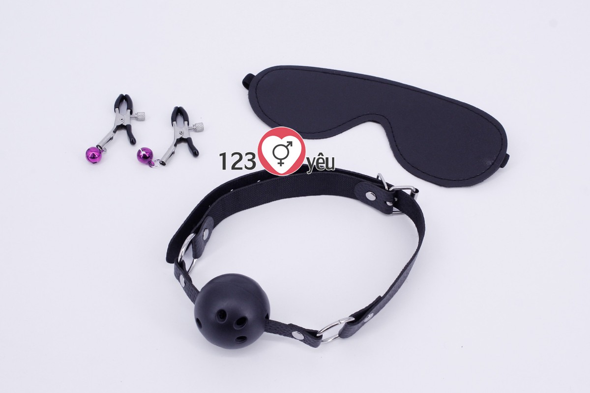 Bộ đồ chơi bạo dâm da lông mềm mại 10 món VIP kích thích mạo hiểm