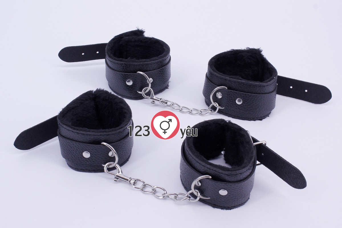 Bộ đồ chơi bạo dâm da lông mềm mại 10 món VIP kích thích mạo hiểm