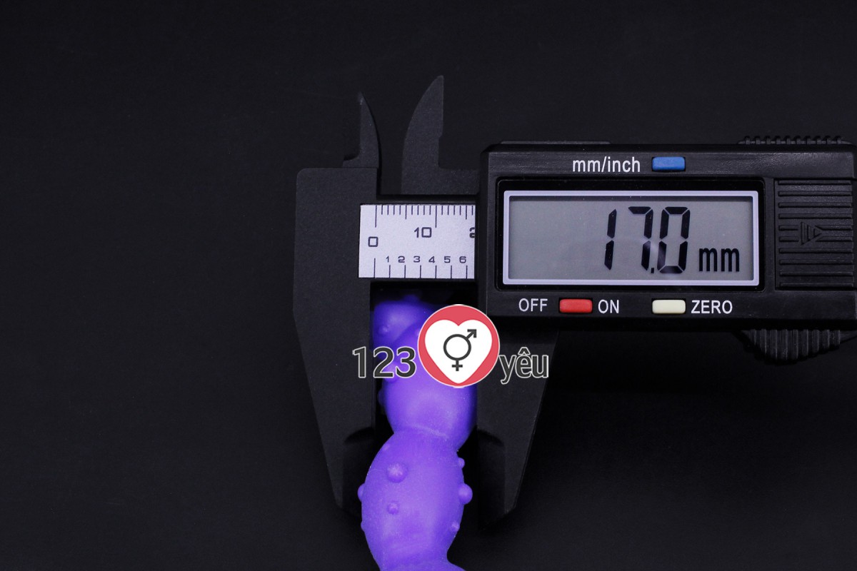 Dụng cụ kích thích hậu môn bi gai silicon mềm mại 15cm massage Dụng cụ kích thích hậu môn bi gai silicon mềm mại 15cm massage