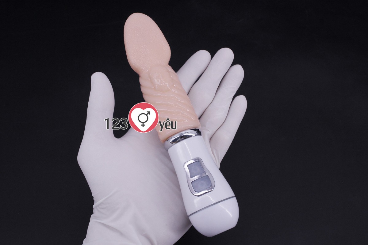 Lưỡi liếm xoắn ốc pin sạc kích thích âm đạo cực sướng