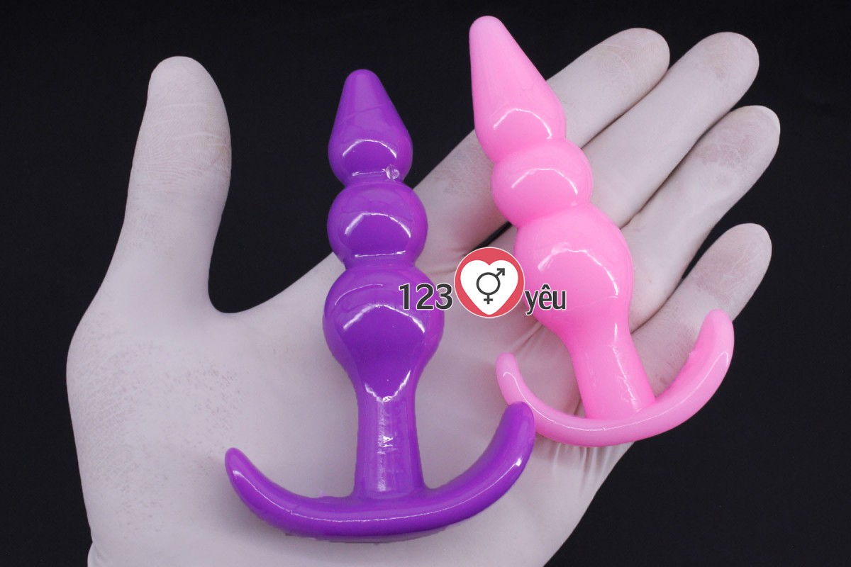 Dụng cụ kích thích hậu môn silicon y tế mềm mịn massage sinh lý tốt