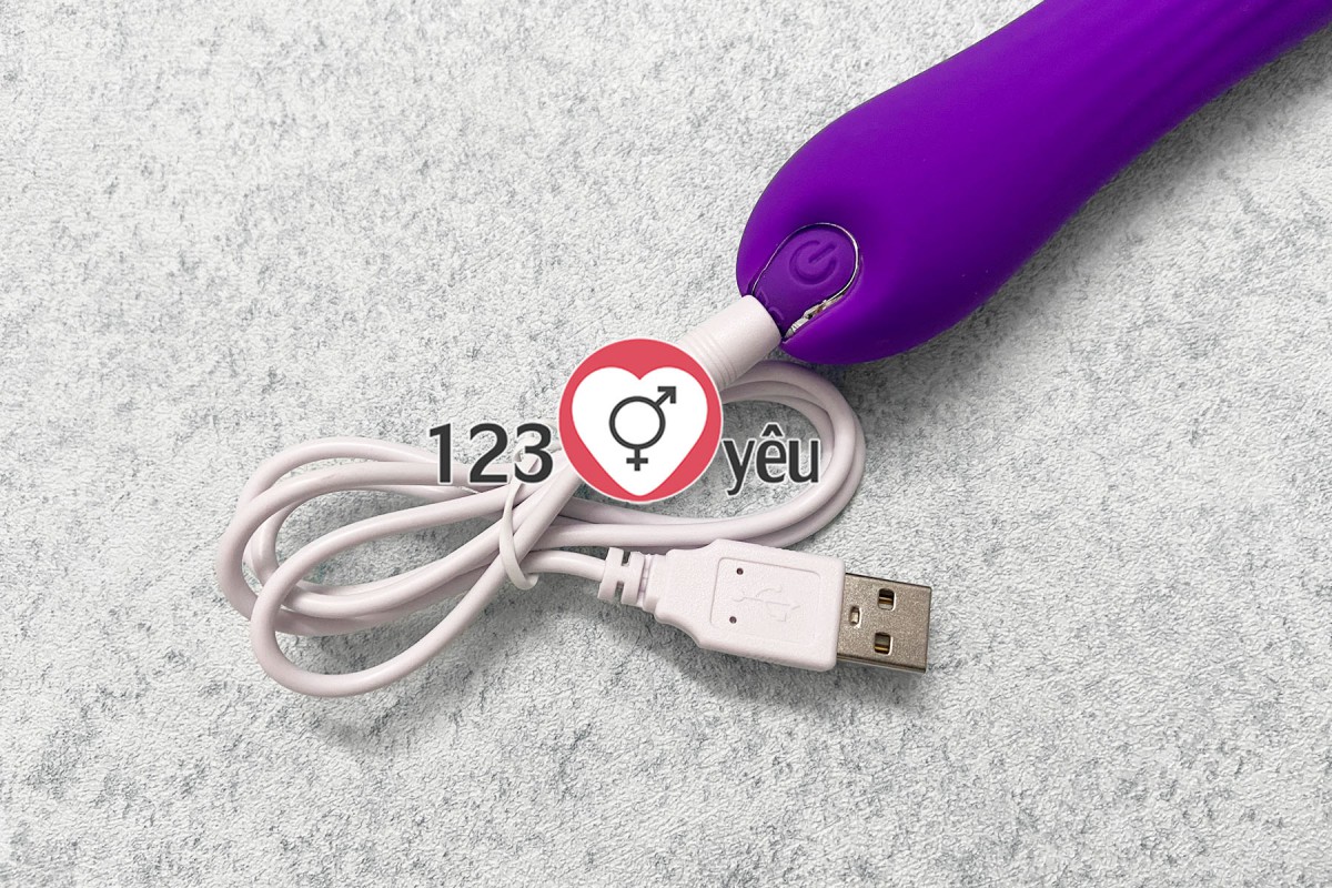 Lưỡi Massage Âm Đạo G Cunnilingus Silicon An Toàn Rung Cảm Ứng 10 Tần Số