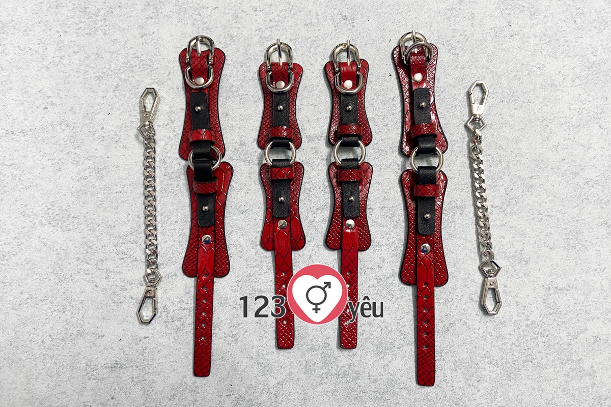 Bộ bạo dâm 10 món vân da đỏ kích thích khoái cảm mạnh cho nam nữ Bộ bạo dâm 10 món vân da đỏ kích thích khoái cảm mạnh cho nam nữ