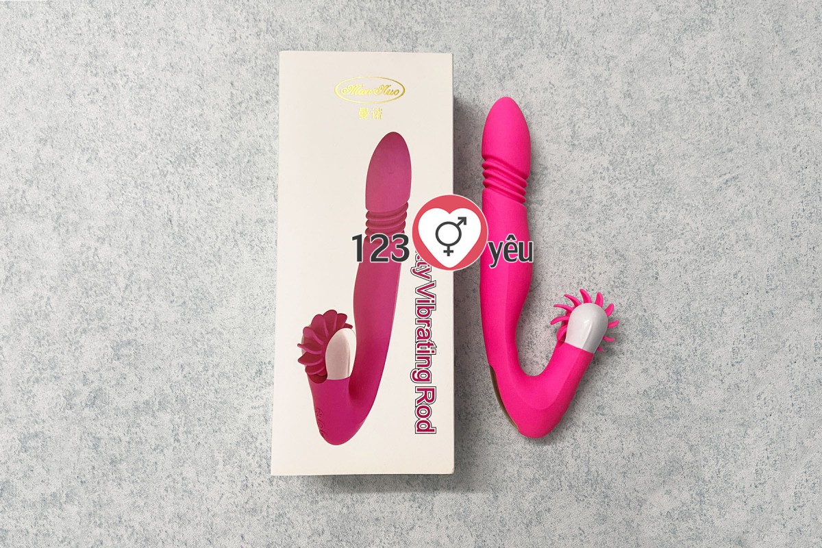 Lưỡi liếm Mannuo 15 chế độ rung ngoáy massage điểm G