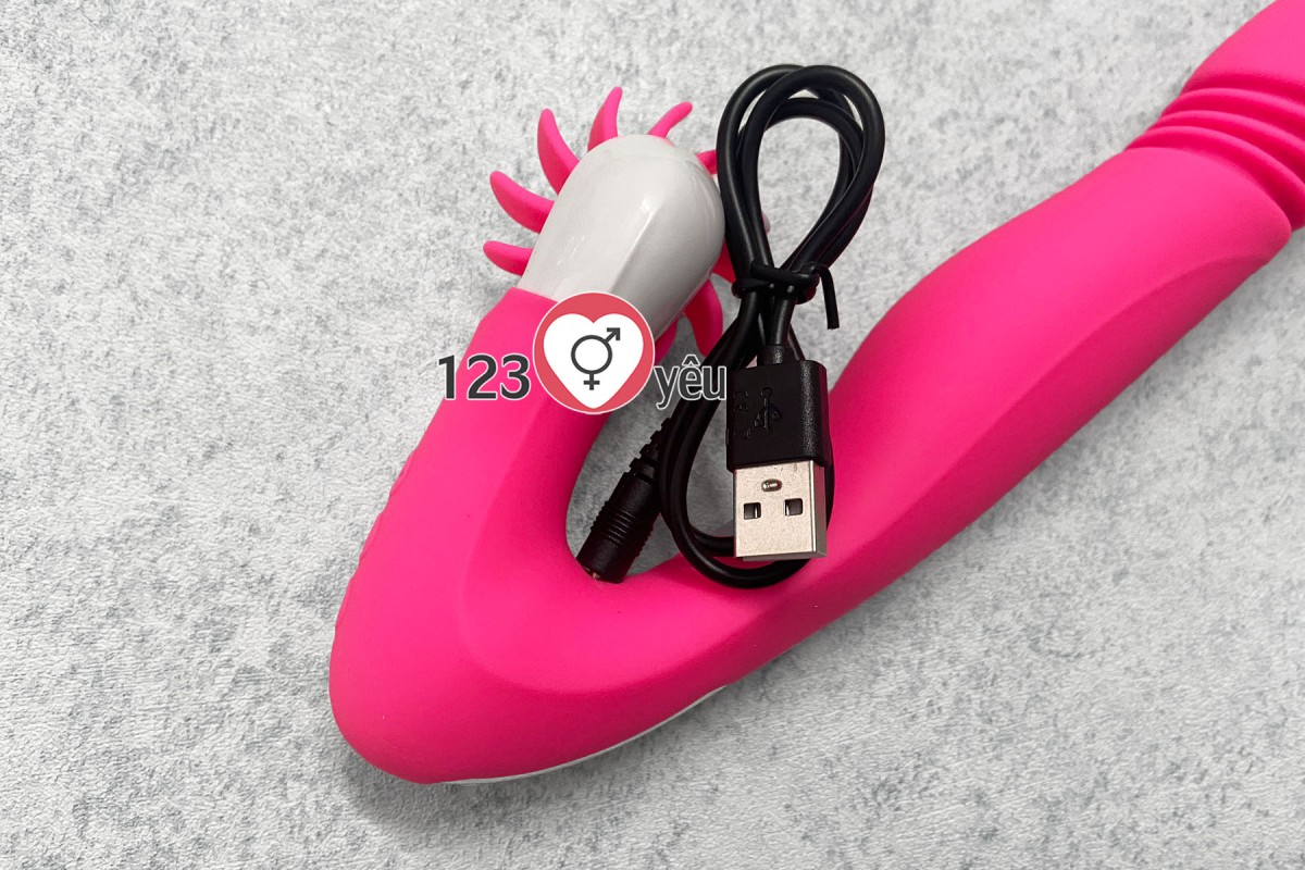 Lưỡi liếm Mannuo 15 chế độ rung ngoáy massage điểm G