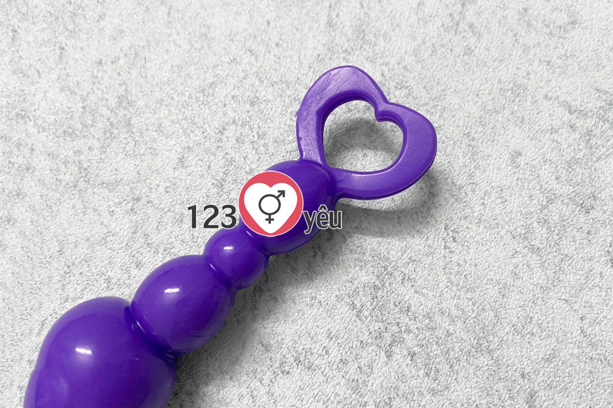 Dụng cụ kích thích hậu môn trái tim silicon mềm mại Dụng cụ kích thích hậu môn trái tim silicon mềm mại