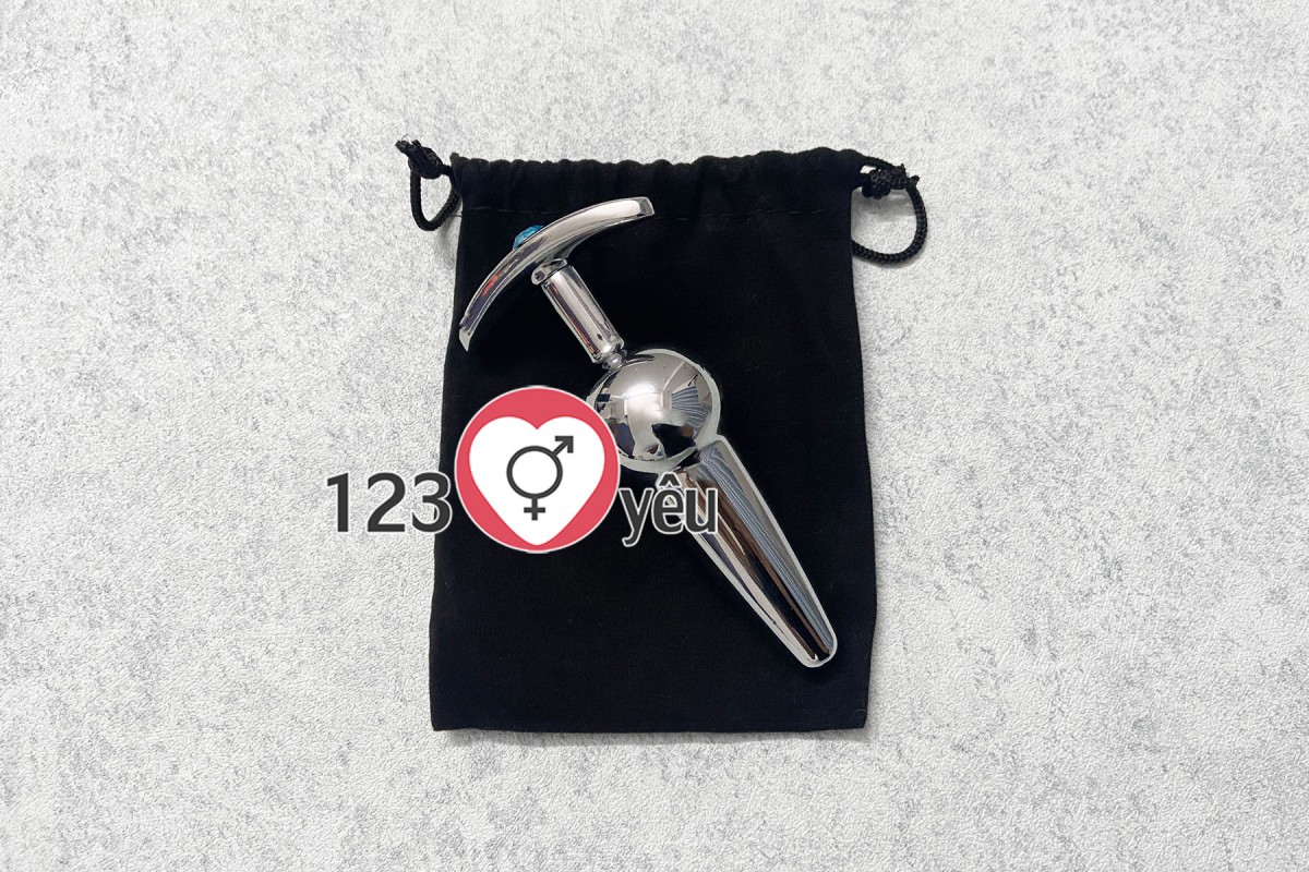 Dụng cụ kích thích hậu môn inox 11cm mát xa giải tỏa sinh lý