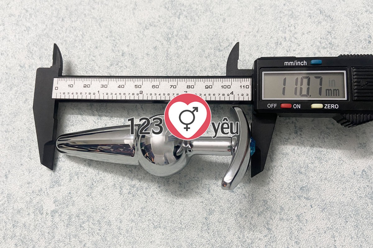 Dụng cụ kích thích hậu môn inox 11cm mát xa giải tỏa sinh lý