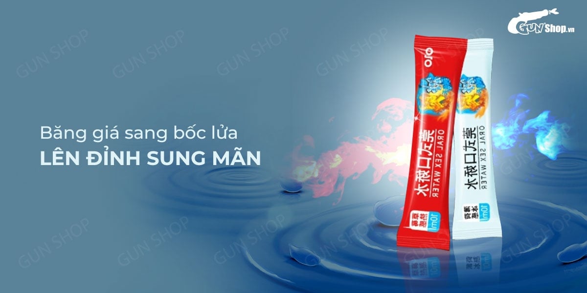 Nước tình yêu BJ băng lửa OLO Oral Sex Water Cool Hot 4 cặp