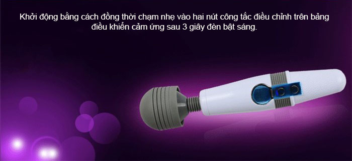 Chày rung Louge siêu khỏe Sextoy AV12 cảm ứng màn hình chính hãng Anh