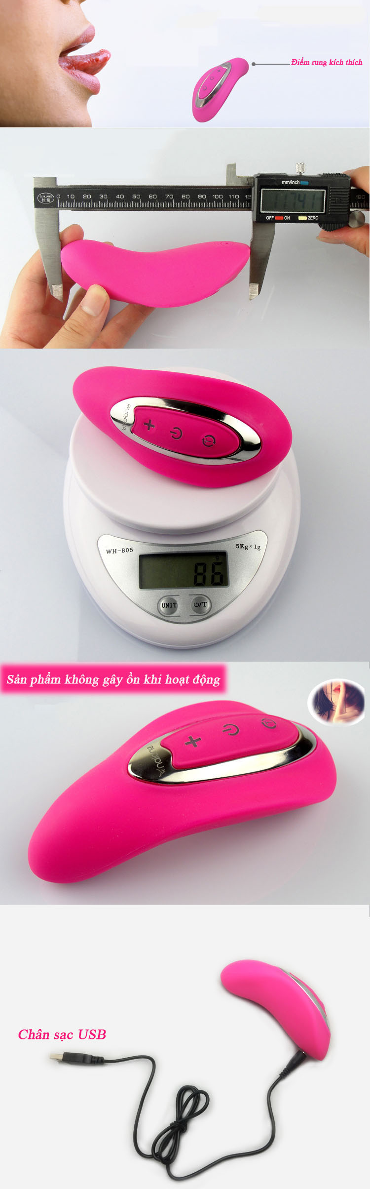 Máy mát xa Nalone Crescent Bay kích thích điểm G