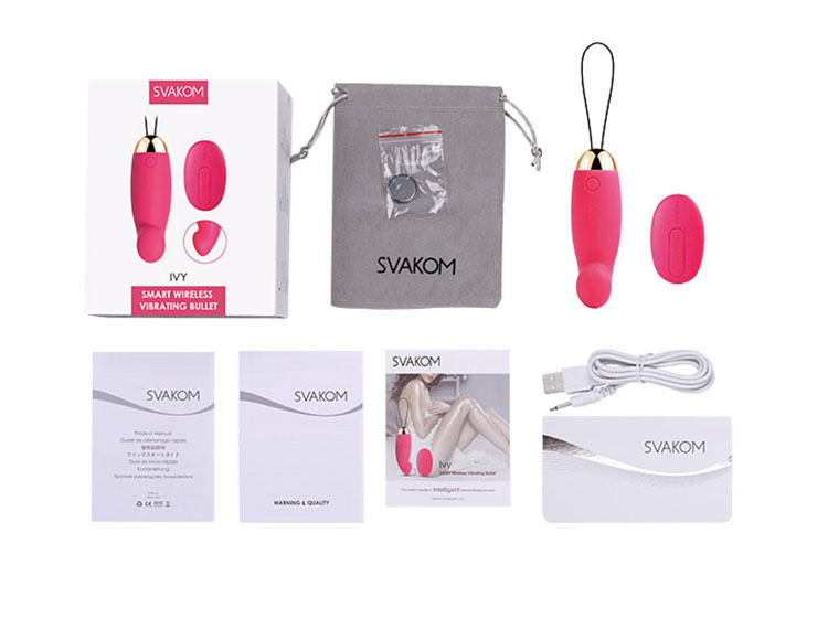 Trứng rung điều khiển xa Svakom IVY silicon cao cấp đa chế độ rung