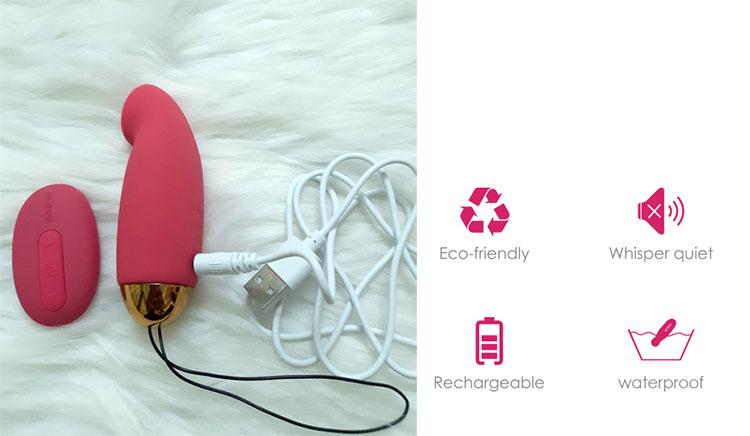 Trứng rung điều khiển xa Svakom IVY silicon cao cấp đa chế độ rung