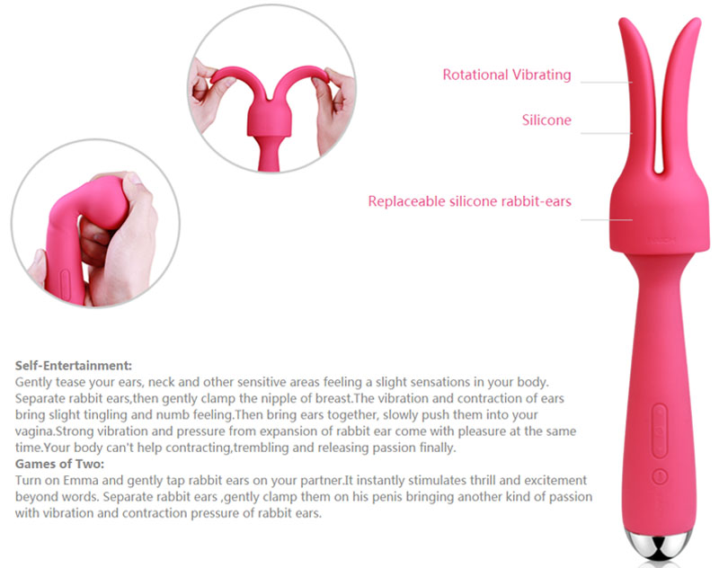 Chày rung cao cấp có sưởi âm Svakom Emma sextoy massage giảm stress hiệu quả