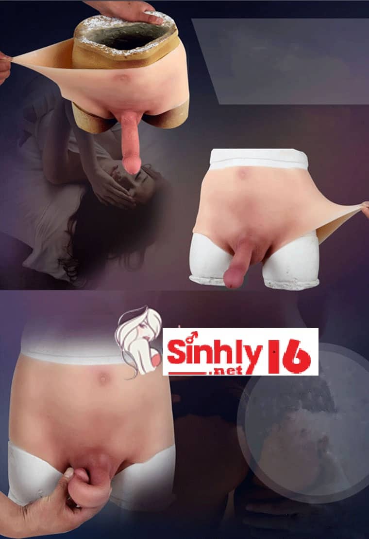 Quần da gắn dương vật giả DV65X mềm mại như thật kích thích cực đỉnh