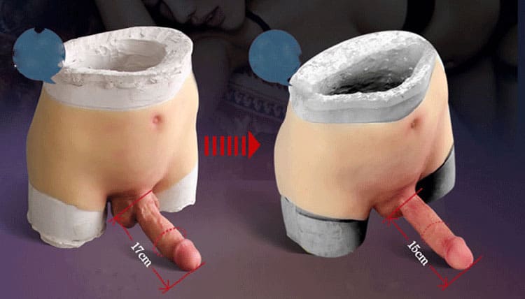 Quần da gắn dương vật giả DV65X mềm mại như thật kích thích cực đỉnh