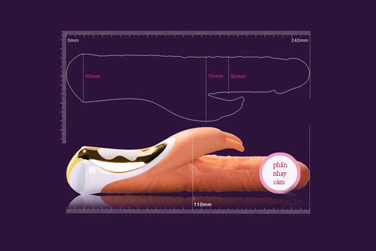 Dương vật silicon cao cấp Nhật massage âm đạo kích thích sâu