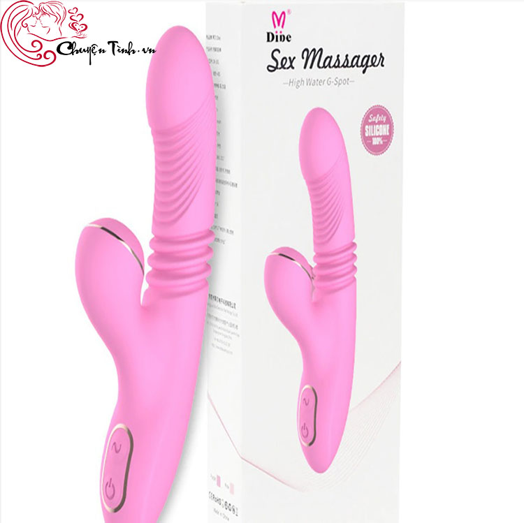 Dương vật rung ngoáy sưởi ấm Dibe silicon kích thích điểm G nữ giới
