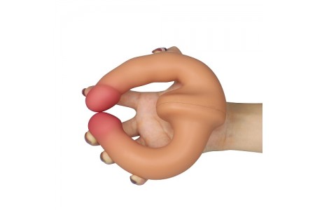 Dương vật 2 đầu rung Lovetoy Holy Dong silicone mềm mại