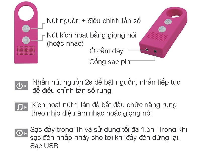 Dương vật 2 đầu rung Lovetoy Holy Dong silicone mềm mại