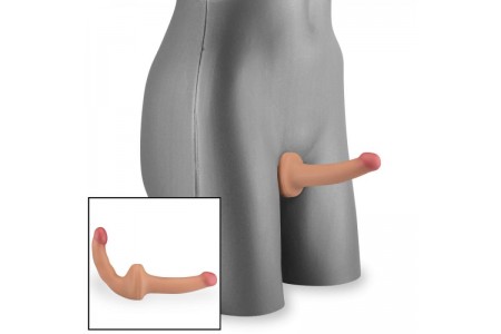 Dương vật giả Lovetoy hai đầu cho les sextoy silicon cao cấp mềm