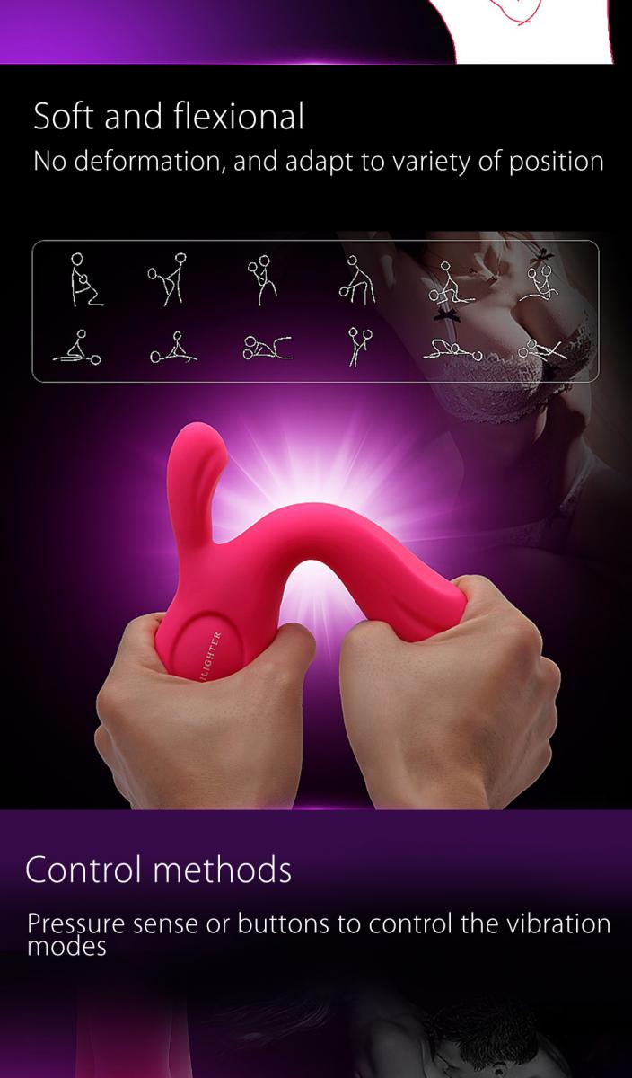 Dương vật giả kích rung điểm G Ailighter silicon mềm mại an toàn
