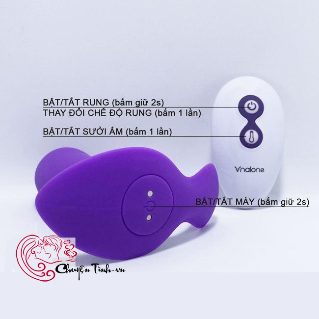 Dương vật rung sưởi ấm Nalone Marley 7 tần số điều khiển từ xa