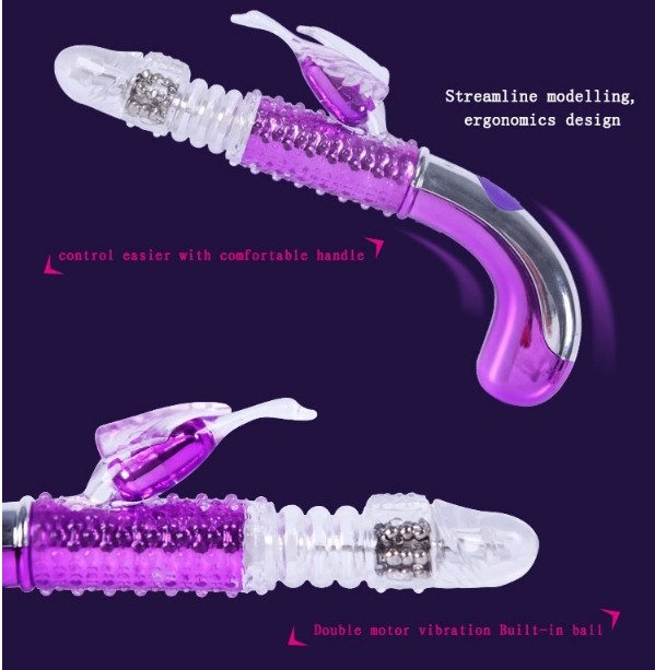 Dương vật rung thụt Libo silicone kích thích âm đạo hột le