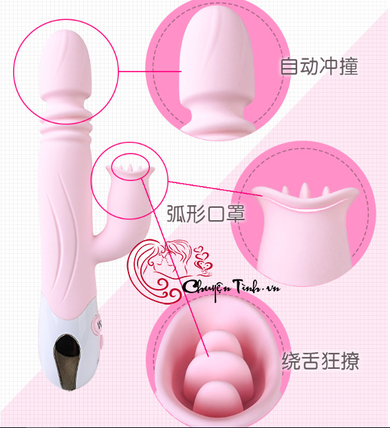 Dương vật rung thụt tự động Yeain silicon an toàn