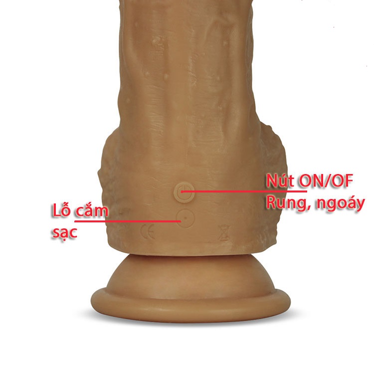 Dương vật siêu mềm rung ngoáy Lovetoy Nature kích thích điểm G nữ