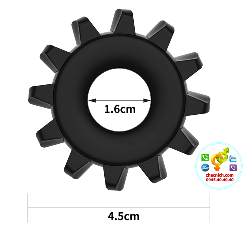 Vòng đeo dương vật POWER PLUS kéo dài thời gian silicon mềm mại