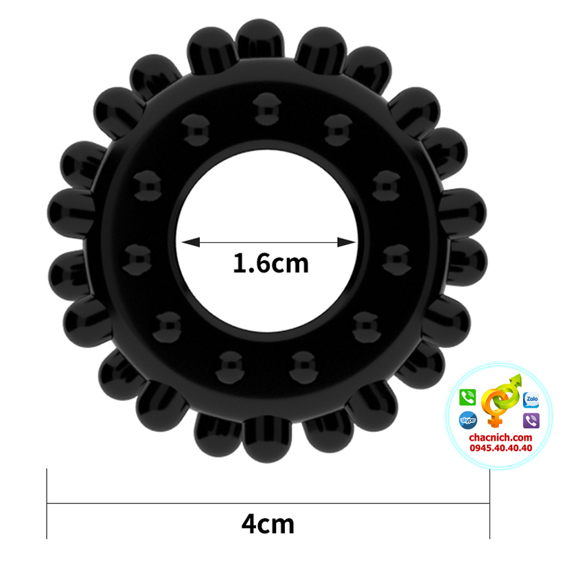 Vòng đeo silicon chống xuất tinh sớm tăng khoái cảm POWER PLUS