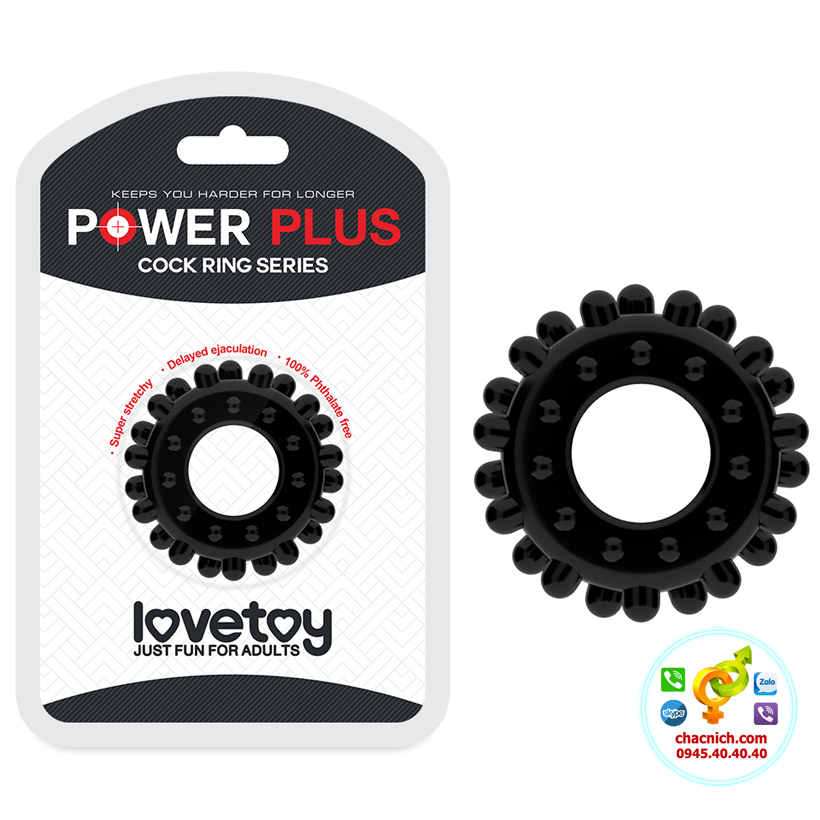 Vòng đeo silicon chống xuất tinh sớm tăng khoái cảm POWER PLUS
