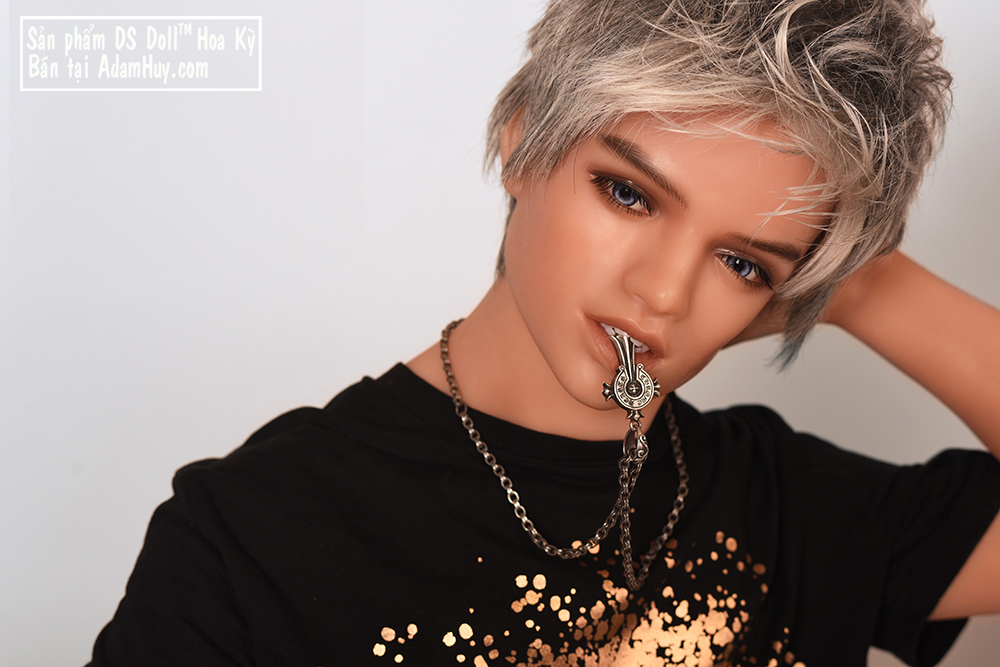 Búp bê DS Leo nam robot silicon khớp sống động chân thực