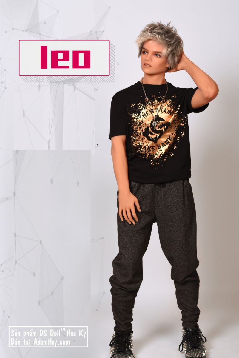 Búp bê DS Leo nam robot silicon khớp sống động chân thực