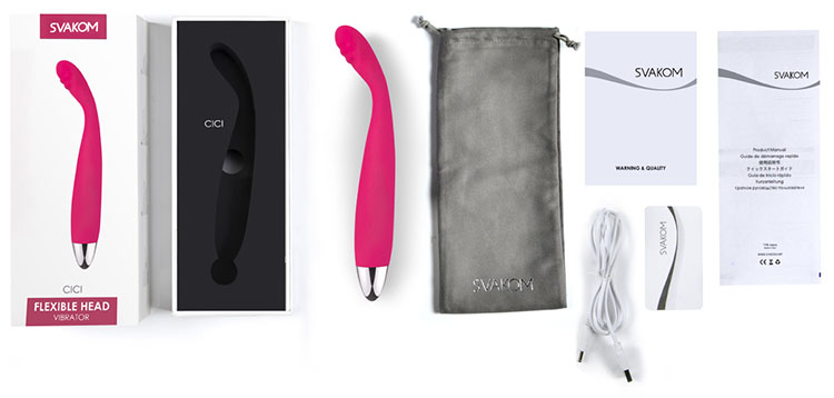 Máy mát xa âm đạo Svakom Cici kích thích điểm G mềm mại
