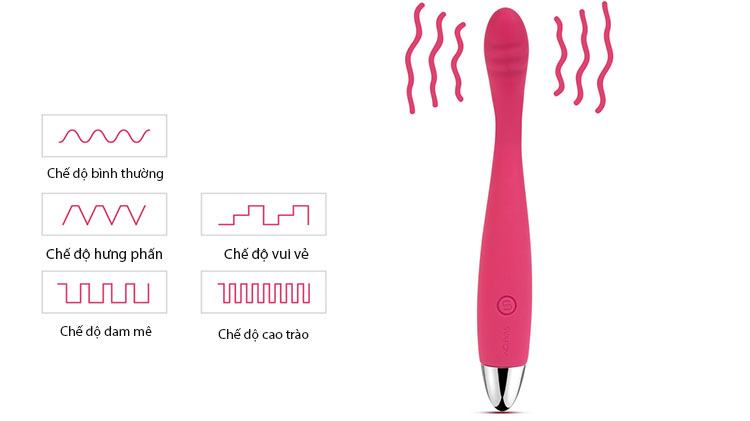 Máy mát xa âm đạo Svakom Cici kích thích điểm G mềm mại