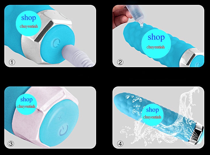 Que rung tình yêu Lovetoy Blue 8 chế độ rung siêu sướng